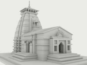 Kedarnath Temple 3D Model