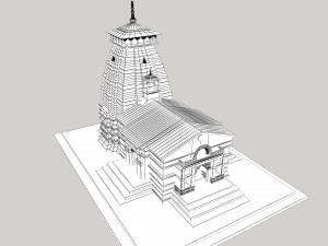 Kedarnath Temple 3D 모델