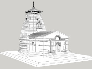 Kedarnath Temple 3D 모델