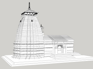 Kedarnath Temple 3D 모델