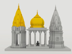Kashi Vishwanath Temple Modèle 3D