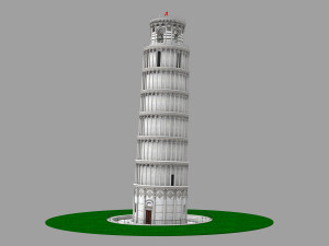 Leaning Tower of Pisa 3Dモデル