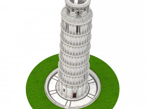 Leaning Tower of Pisa 3D मॉडल