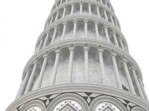Leaning Tower of Pisa 3D मॉडल