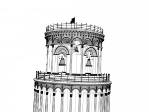 Leaning Tower of Pisa 3D मॉडल