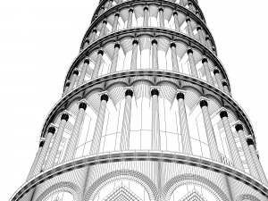 Leaning Tower of Pisa 3D मॉडल