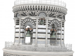 Leaning Tower of Pisa 3D मॉडल