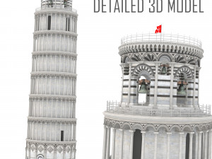 Leaning Tower of Pisa 3D मॉडल