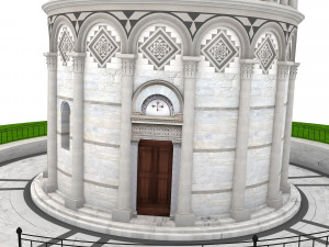 Leaning Tower of Pisa 3D मॉडल