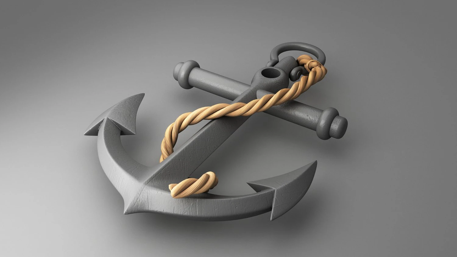 Anchor 3D Model .c4d .max .obj .3ds .fbx .stl .blend 