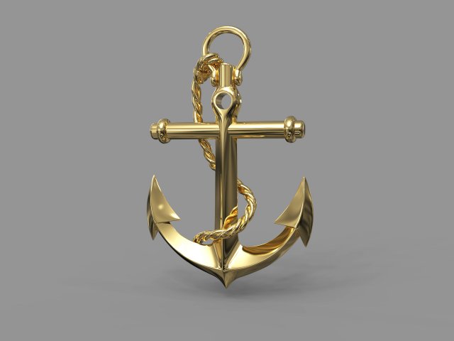 Anchor Model 3D .c4d .max .obj .3ds .fbx .stl .blend 