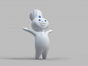 Pillsbury Mascot 3D 모델