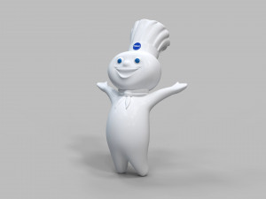 Pillsbury Mascot 3D 모델