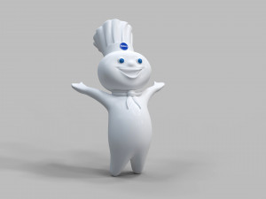 Pillsbury Mascot 3D 모델