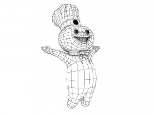 Pillsbury Mascot 3D 모델