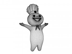 Pillsbury Mascot 3D 모델