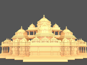 Akshardham Temple Model 3D