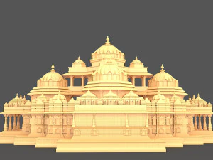 악샤르담 사원 3D 모델