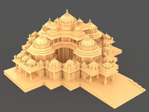 Akshardham Temple Model 3D