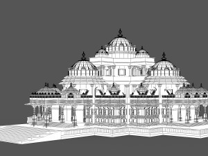 Akshardham Temple Model 3D