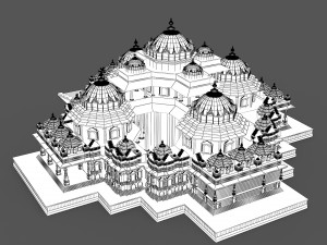 Akshardham Temple Model 3D