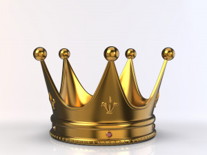 Gold Crown Modello 3D