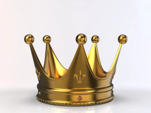 Gold Crown 3D Model