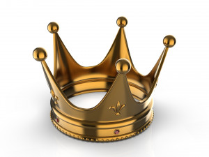 Gold Crown Modello 3D