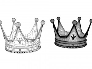Gold Crown Modello 3D