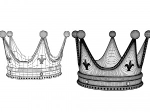 Gold Crown Modello 3D