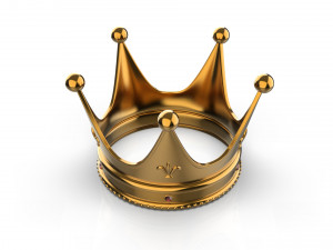 Gold Crown Modello 3D