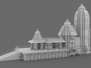 Jagannath Puri Temple 3D Model