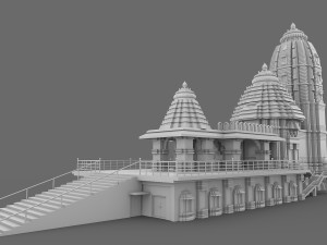 Jagannath Puri Temple 3D Model