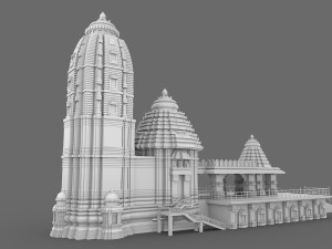 Jagannath Puri Temple 3D Model