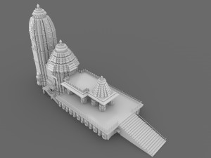 Jagannath Puri Temple 3D Model