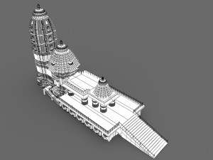 Jagannath Puri Temple 3D Model