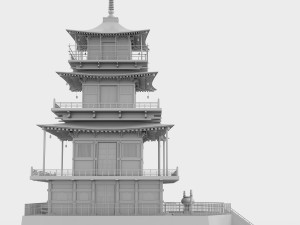 Japanese pagoda 3D 모델