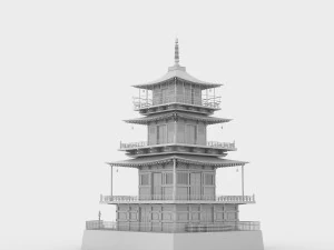 Japanese pagoda 3D Model