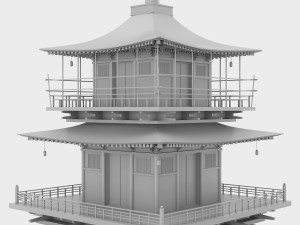 Japanese pagoda 3D 모델