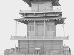 Japanese pagoda 3D 모델