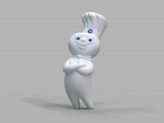 Pillsbury Mascot Modelo 3D .c4d .max .obj .3ds .fbx .stl .blend 