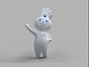 Pillsbury Mascot 3Dモデル