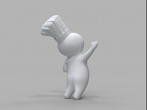 Pillsbury Mascot 3Dモデル