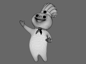 Pillsbury Mascot 3Dモデル