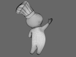 Pillsbury Mascot 3Dモデル