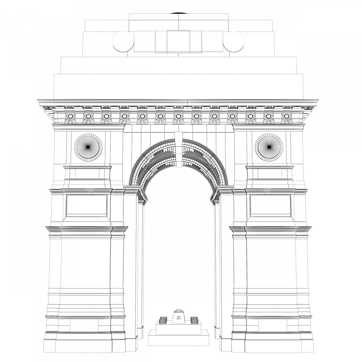 Top 144+ easy drawing of india gate latest - seven.edu.vn-saigonsouth.com.vn
