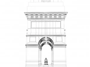 India Gate 3D Model