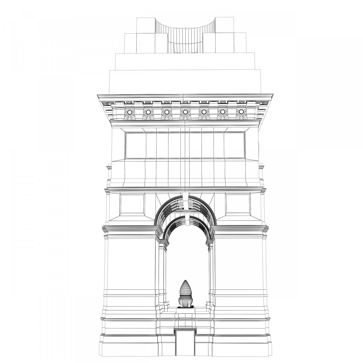 India Gate Sketch - Subhrojeet Pramanik Drawings | Facebook-saigonsouth.com.vn