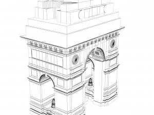 India Gate 3D Model