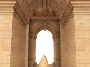 India Gate 3D Model